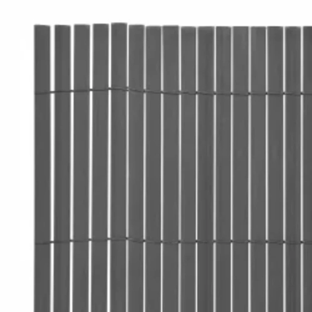 VIDAXL Clôture De Jardin Double Face 90x400 Cm Gris 5 VIDAXL Clôture De Jardin Double Face 90x400 Cm Gris – Image 5