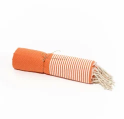 Fouta En Coton Tissage Nid D'abeille Ziwane 100x200cm Orange 6 Fouta En Coton Tissage Nid D'abeille Ziwane 100x200cm Orange -Konst Decor Magasin 649911111fa572.89089073