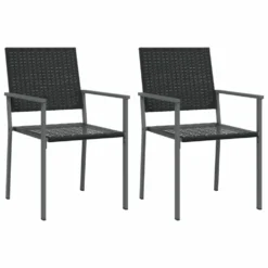 VIDAXL Ensemble à Manger De Jardin 3 Pcs Résine Tressée Acier 10 VIDAXL Ensemble à Manger De Jardin 3 Pcs Résine Tressée Acier -Konst Decor Magasin 64999d89bed946.27057779