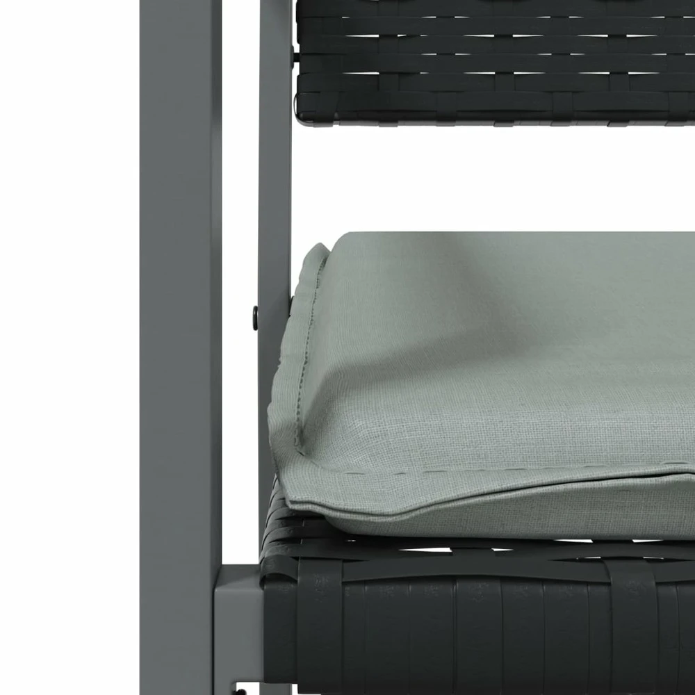 VIDAXL Ensemble à Manger De Jardin 9 Pcs Coussins Résine Tressée Acier 7 VIDAXL Ensemble à Manger De Jardin 9 Pcs Coussins Résine Tressée Acier – Image 7