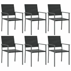 VIDAXL Ensemble à Manger De Jardin 7 Pcs Résine Tressée Acier -Konst Decor Magasin 64999da7c7ac84.93099447