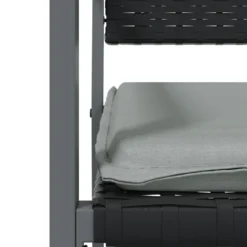 VIDAXL Ensemble à Manger De Jardin 9 Pcs Coussins Résine Tressée Acier -Konst Decor Magasin 6499a0f0af3ff7.52453404