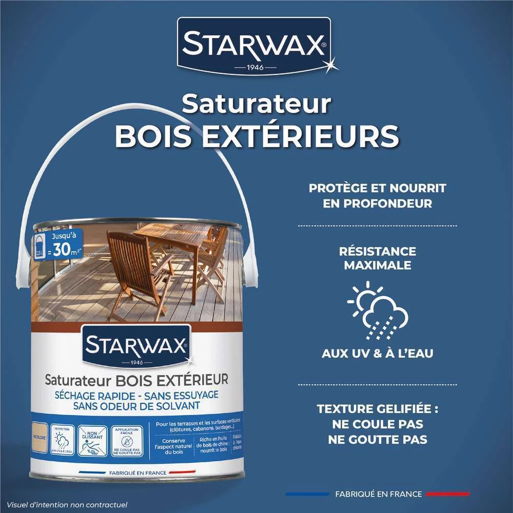Saturateur Incolore Aqueux Pour Bois En Conditions Extrêmes 2,5L 3 Saturateur Incolore Aqueux Pour Bois En Conditions Extrêmes 2,5L – Image 3
