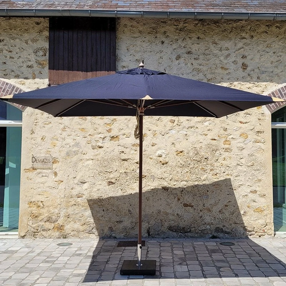 Parasol Droit 3x3 M Noir Pegasia 1 Parasol Droit 3x3 M Noir Pegasia
