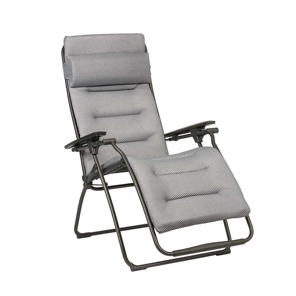 Lafuma Fauteuil Relax FUTURA BeComfort En Acier Et Toile Gris - 83x70x115 Cm 2 Lafuma Fauteuil Relax FUTURA BeComfort En Acier Et Toile Gris - 83x70x115 Cm – Image 2