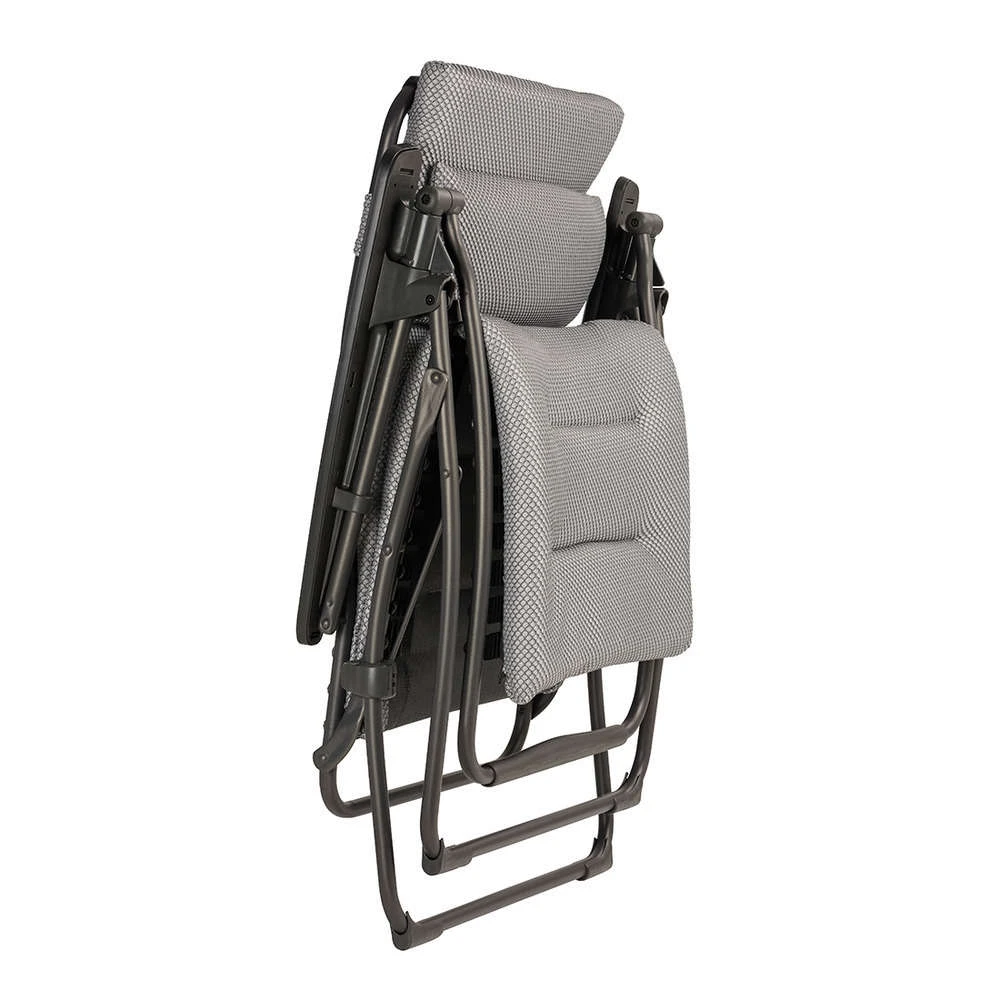 Lafuma Fauteuil Relax FUTURA BeComfort En Acier Et Toile Gris - 83x70x115 Cm 3 Lafuma Fauteuil Relax FUTURA BeComfort En Acier Et Toile Gris - 83x70x115 Cm – Image 3