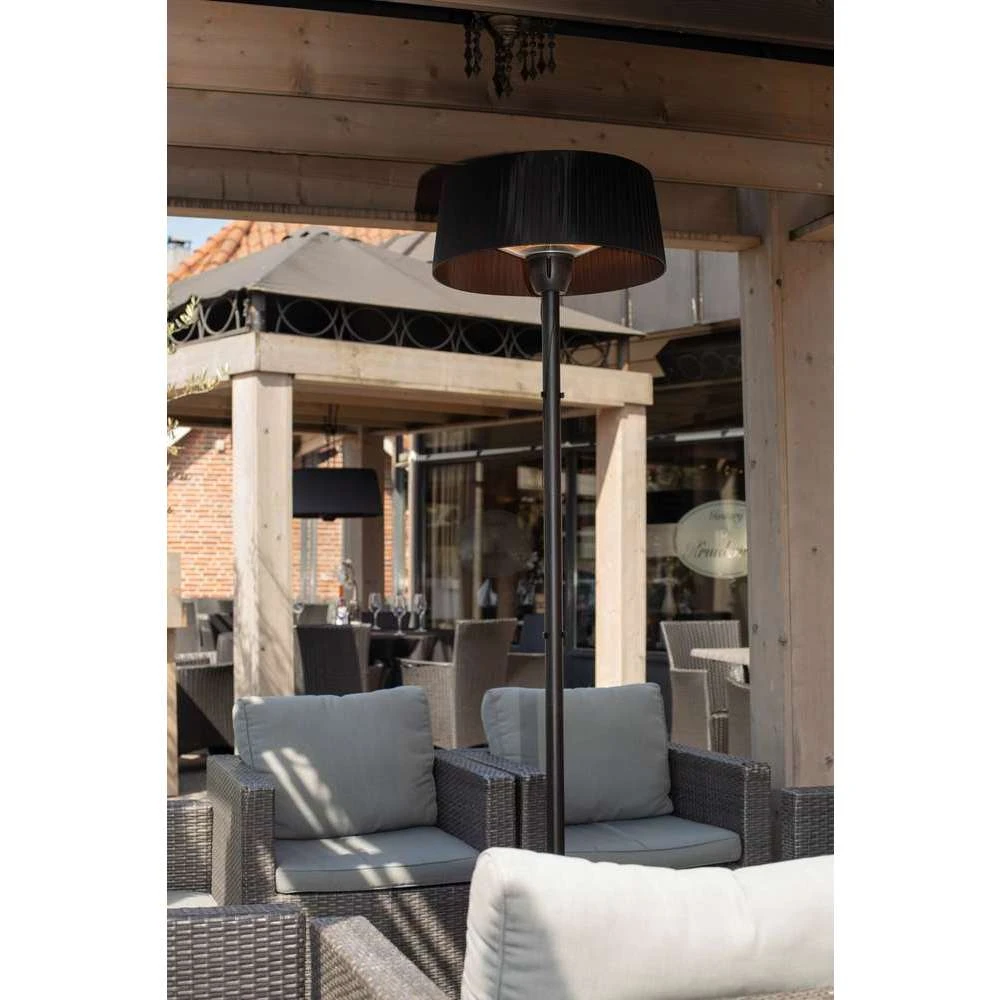 Chauffage D'extérieur Sur Pied En Aluminium Noir - H 195 X D.50 Cm 2 Chauffage D'extérieur Sur Pied En Aluminium Noir - H 195 X D.50 Cm – Image 2