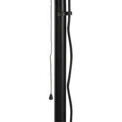 Chauffage D'extérieur Sur Pied En Aluminium Noir - H 195 X D.50 Cm