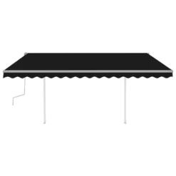 VIDAXL Auvent Manuel Rétractable Avec Led 4x3 M Anthracite 9 VIDAXL Auvent Manuel Rétractable Avec Led 4x3 M Anthracite -Konst Decor Magasin 75c20b14428aec61