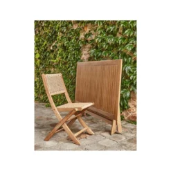 Table De Jardin Falcon MAYA En Acacia - 110x70x72 Cm -Konst Decor Magasin 786954 004