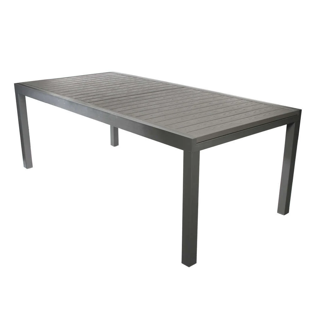 Table De Jardin GAIA Grise En Aluminium - 308x100x76 Cm 1 Table De Jardin GAIA Grise En Aluminium - 308x100x76 Cm