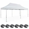 Tente Pliante 3x6m Et 6 Poids De Lestage Blanc