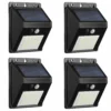 Lot De 4 Appliques Solaire Led Mural