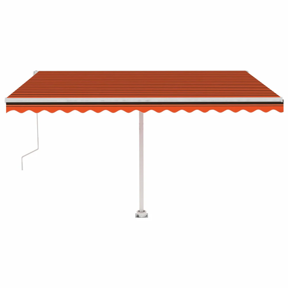 VIDAXL Auvent Automatique Sur Pied 400x300 Cm Orange/marron 5 VIDAXL Auvent Automatique Sur Pied 400x300 Cm Orange/marron – Image 5
