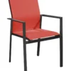 Fauteuil DELIA Graphite Rouge