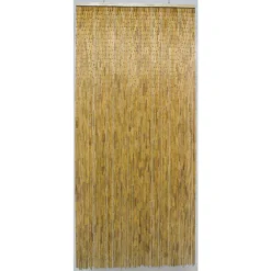 Rideau De Porte Avec Bâtonnets En Bois Vernis - 90x200 Cm 7 Rideau De Porte Avec Bâtonnets En Bois Vernis - 90x200 Cm -Konst Decor Magasin 883912 004
