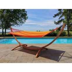 Hamac Brésilien 'Eskapade Sunny' Avec Support En Bois FSC 9 Hamac Brésilien 'Eskapade Sunny' Avec Support En Bois FSC -Konst Decor Magasin 884240 004