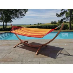 Hamac Brésilien 'Eskapade Sunny' Avec Support En Bois FSC 8 Hamac Brésilien 'Eskapade Sunny' Avec Support En Bois FSC -Konst Decor Magasin 884240 006