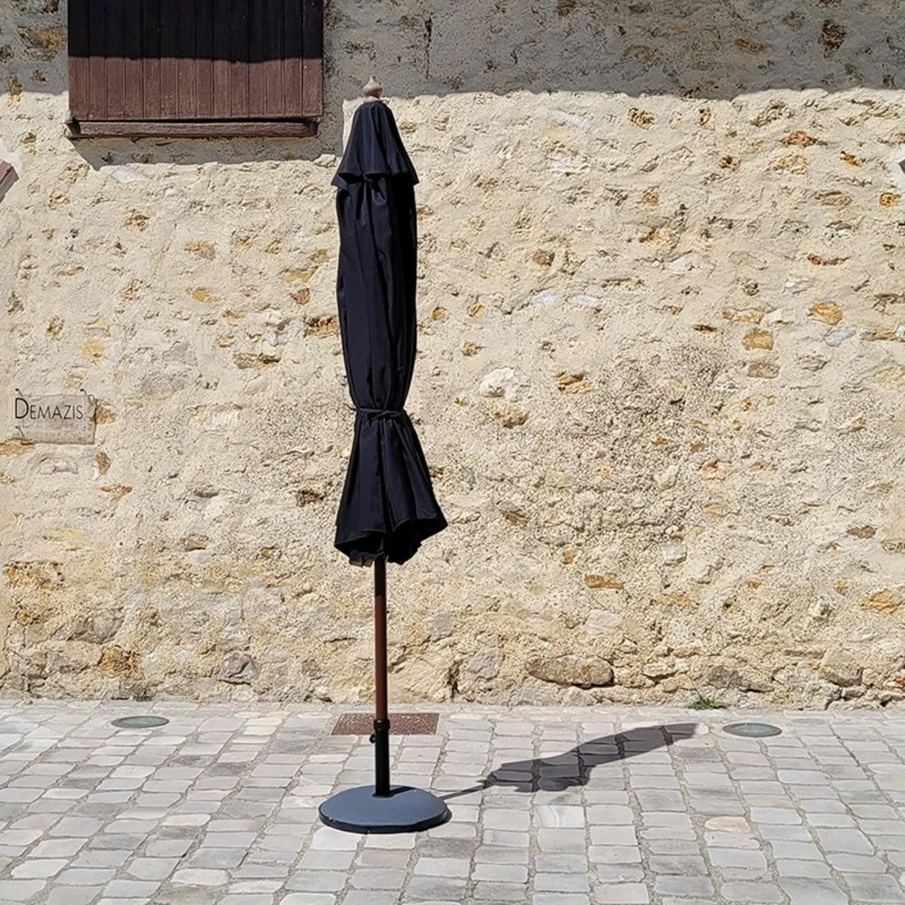 Parasol Droit 3x3 M Noir Pegasia 4 Parasol Droit 3x3 M Noir Pegasia – Image 4