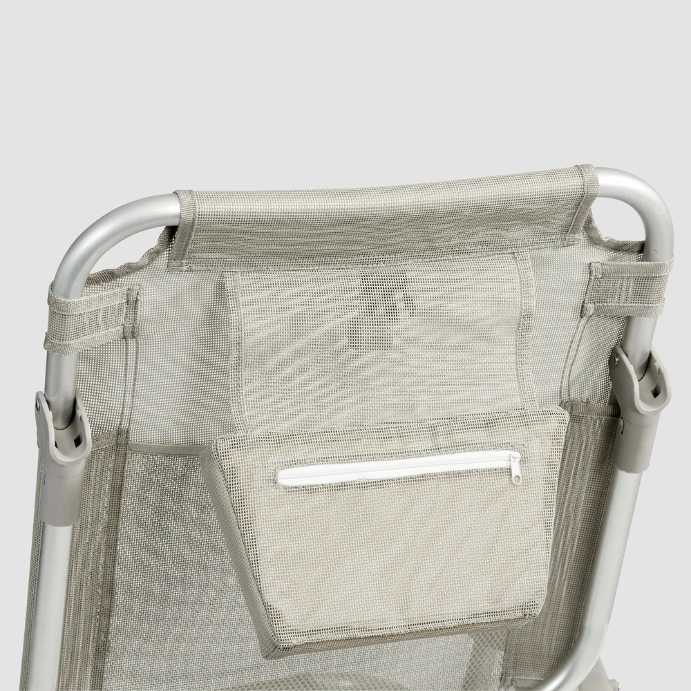 Fauteuil Clic Clac Des Plages En Polyester Gris 6 Fauteuil Clic Clac Des Plages En Polyester Gris – Image 6