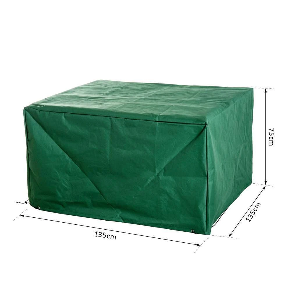 HOMCOM Housse De Protection Pour Salon De Jardin - L.135 X L.135 X H.75 Cm 2 HOMCOM Housse De Protection Pour Salon De Jardin - L.135 X L.135 X H.75 Cm – Image 2