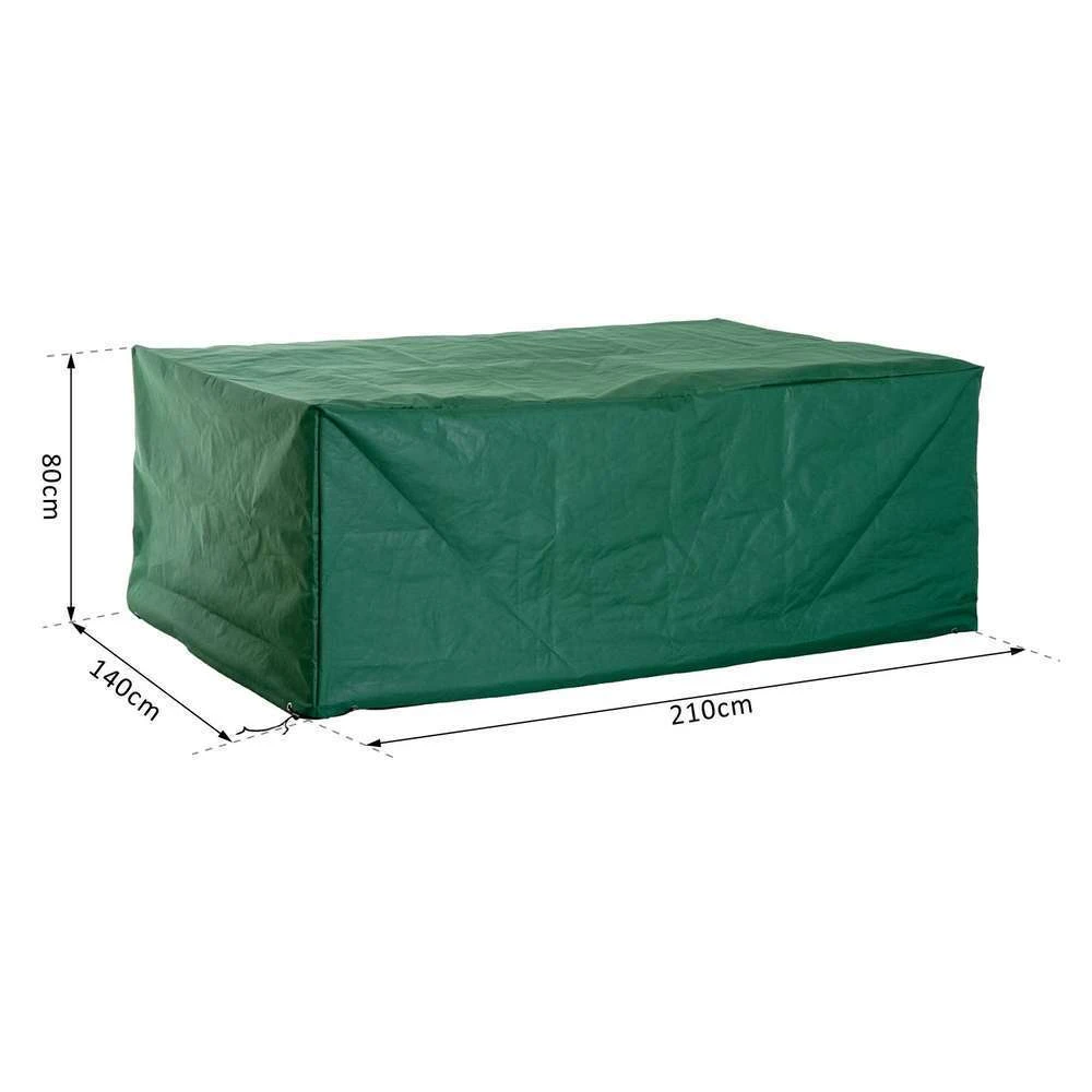 HOMCOM Housse De Protection Pour Salon De Jardin - L.210 X L.140 X H.80 Cm 2 HOMCOM Housse De Protection Pour Salon De Jardin - L.210 X L.140 X H.80 Cm – Image 2