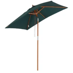 OUTSUNNY Parasol Rectangulaire Inclinable Vert - 200x150x230cm 9 OUTSUNNY Parasol Rectangulaire Inclinable Vert - 200x150x230cm -Konst Decor Magasin 943397 001