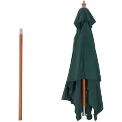 OUTSUNNY Parasol Rectangulaire Inclinable Vert - 200x150x230cm 8 OUTSUNNY Parasol Rectangulaire Inclinable Vert - 200x150x230cm -Konst Decor Magasin 943397 005