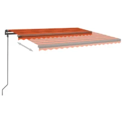 VIDAXL Auvent Manuel Rétractable Avec Led 5x3,5 M Orange Et Marron 11 VIDAXL Auvent Manuel Rétractable Avec Led 5x3,5 M Orange Et Marron -Konst Decor Magasin 948502068b14f8c7