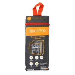 Housse Pour Chaises Empilables En Polyester Gris - 66x66x110 Cm