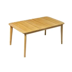 Table De Jardin Haute COMETE En Bois D'acacia - 140x80x65 Cm