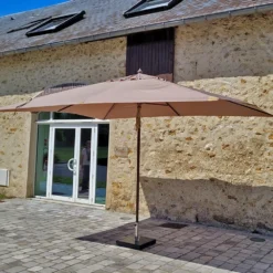 Parasol Droit 4x3 M Taupe Pegasia