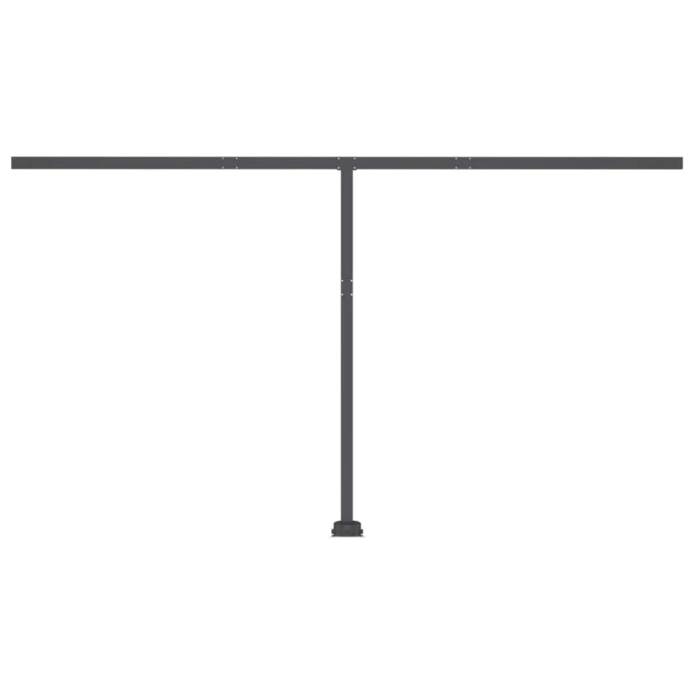 VIDAXL Auvent Manuel Rétractable Avec Led 400x350 Cm Crème 7 VIDAXL Auvent Manuel Rétractable Avec Led 400x350 Cm Crème – Image 7