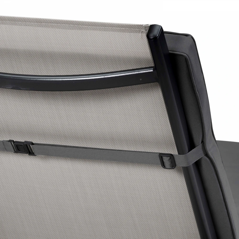 Coussin Bain De Soleil Polyester Gris 186x53x5 Cm 4 Coussin Bain De Soleil Polyester Gris 186x53x5 Cm – Image 4