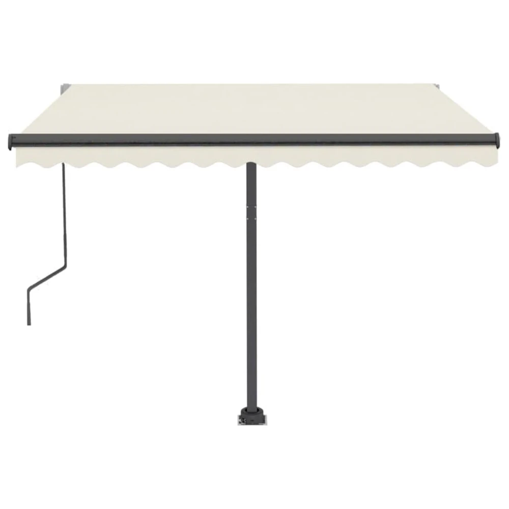 VIDAXL Auvent Automatique Sur Pied 350x250 Cm Crème 4 VIDAXL Auvent Automatique Sur Pied 350x250 Cm Crème – Image 4