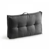 Coussin Palette Dossier Polyester Anthracite 60 X 40 X 12 Cm