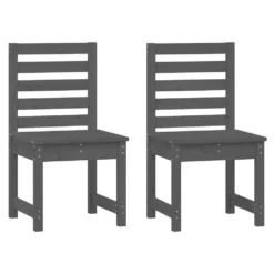 VIDAXL Ensemble De Bistrot De Jardin 3 Pcs Gris Bois De Pin Massif -Konst Decor Magasin bde7962ffc015d8f