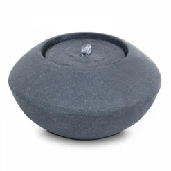 Fontaine De Jardin Ronde En Pierre Reconstituée