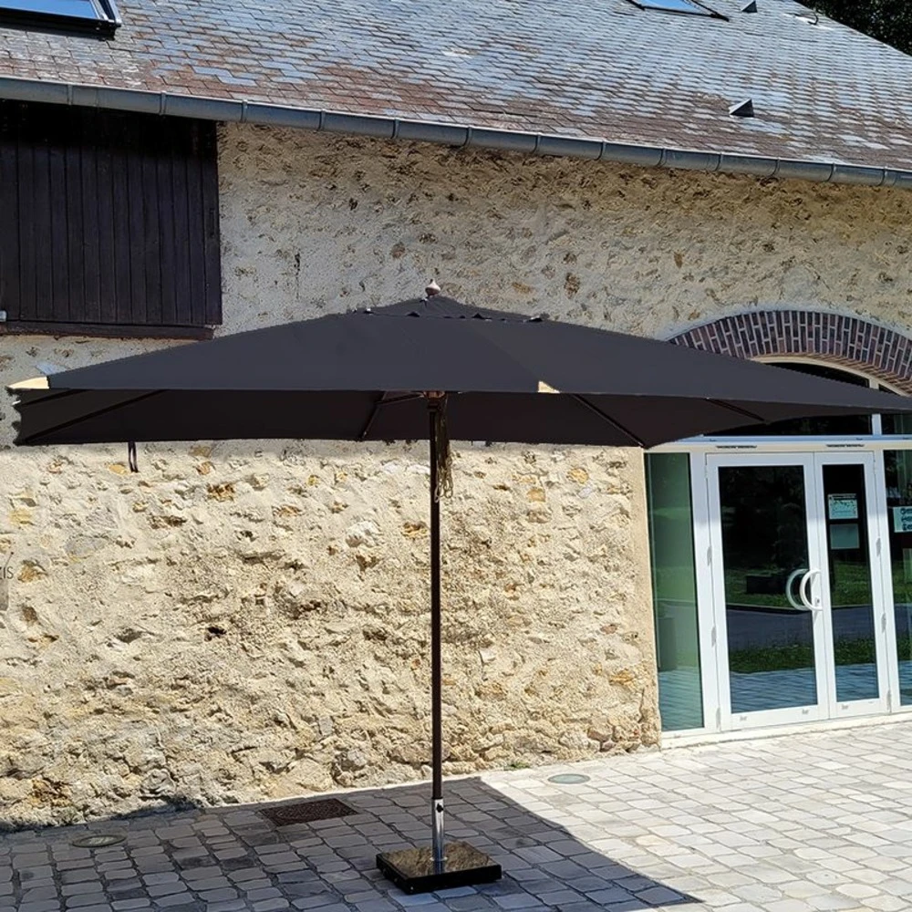 Parasol Droit 4x3 M Noir Pegasia 1 Parasol Droit 4x3 M Noir Pegasia