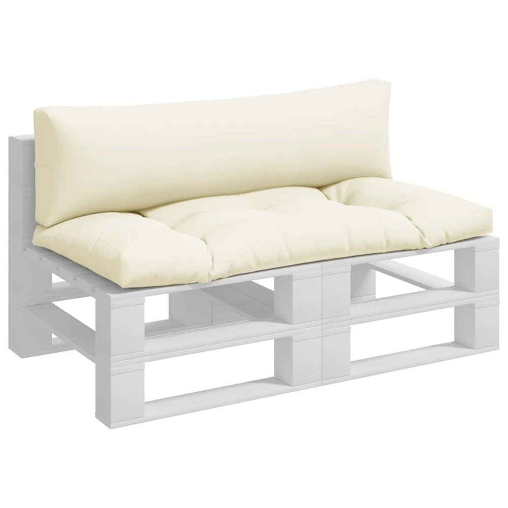 VIDAXL Coussins De Palette 2 Pcs Sable Tissu 2 VIDAXL Coussins De Palette 2 Pcs Sable Tissu – Image 2