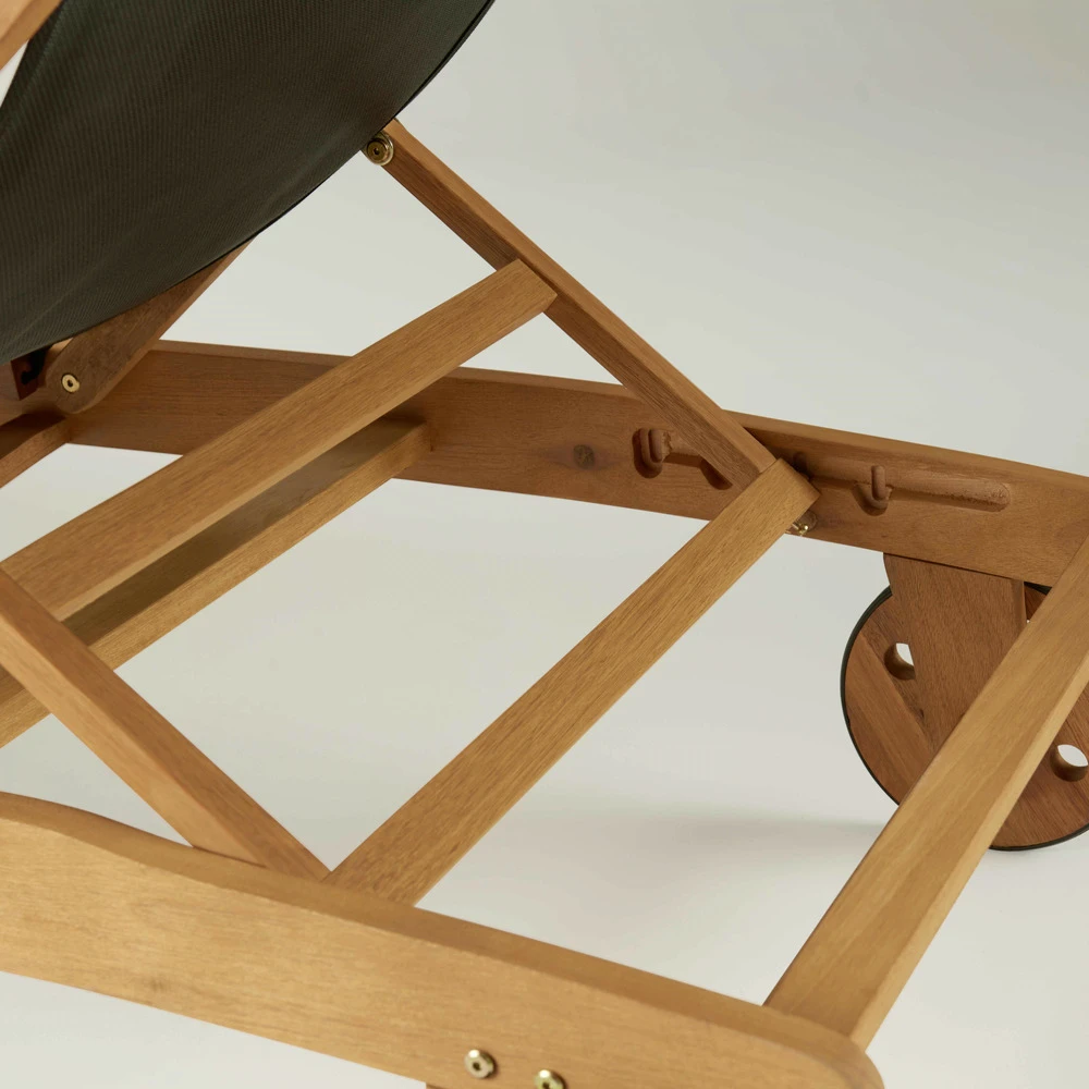 Lot De 2 Bains De Soleil En Eucalyptus Noir 6 Lot De 2 Bains De Soleil En Eucalyptus Noir – Image 6