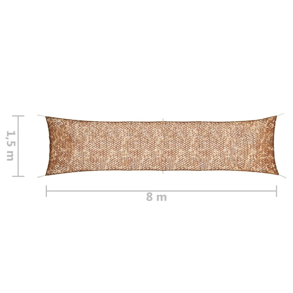 VIDAXL Filet De Camouflage Avec Sac De Rangement 1,5x8 M Beige 5 VIDAXL Filet De Camouflage Avec Sac De Rangement 1,5x8 M Beige – Image 5