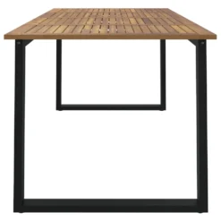 VIDAXL Table De Jardin Et Pieds En Forme De U 180x90x75 Cm Bois Acacia 10 VIDAXL Table De Jardin Et Pieds En Forme De U 180x90x75 Cm Bois Acacia -Konst Decor Magasin ec40c6d1ee3f76c1
