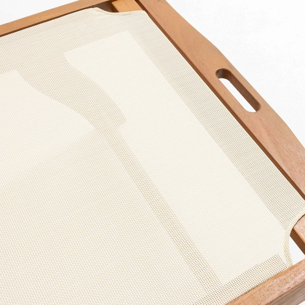 Lot De 2 Bains De Soleil En Eucalyptus écru 3 Lot De 2 Bains De Soleil En Eucalyptus écru – Image 3