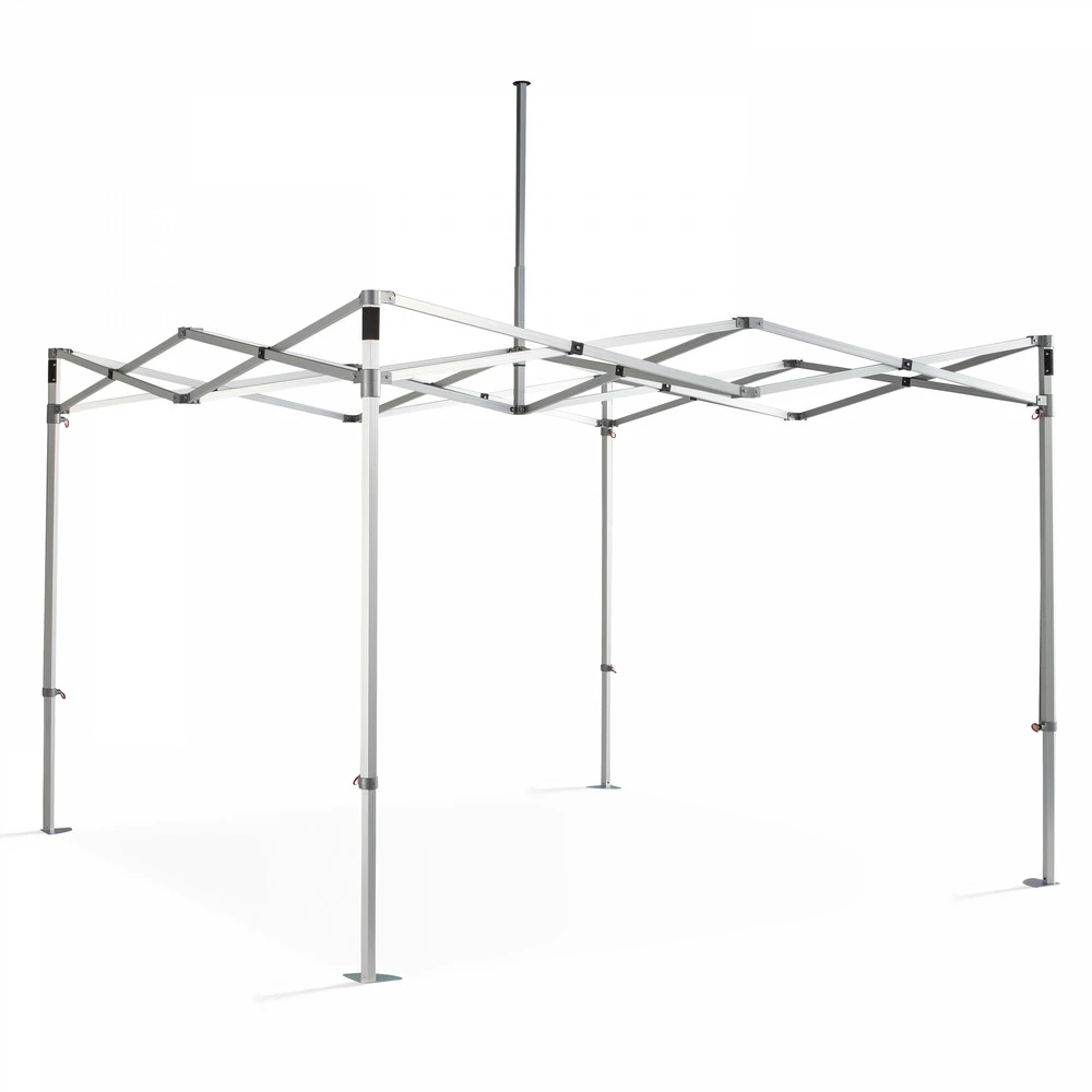 Tente Pliante Blanche En Aluminium 4x4m 480g/m² 50mm 3 Tente Pliante Blanche En Aluminium 4x4m 480g/m² 50mm – Image 3